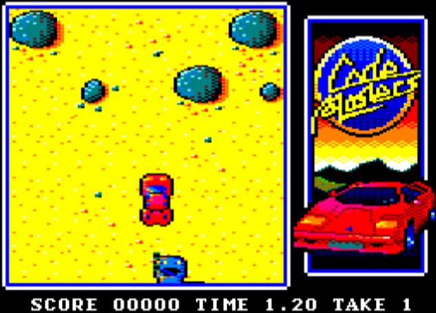 Italian Supercar - Amstrad CPC game screenshot (1990) by Code Masters